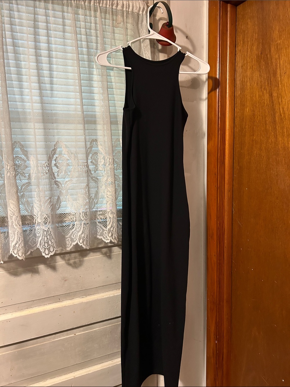 wild fable Black High-Low Sleeveless Maxi Dress